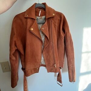 Free people moto suede jacket